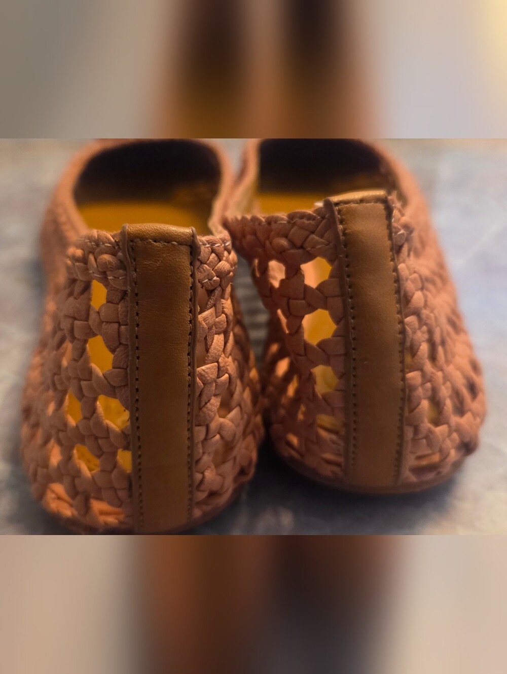 Tory Burch Tan Woven Ballet Flats - Picture 3 of 7